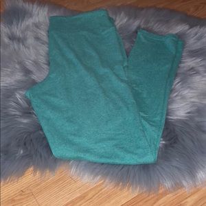 Lularoe TC Heathered teal leggings